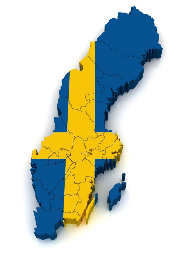 sweden map